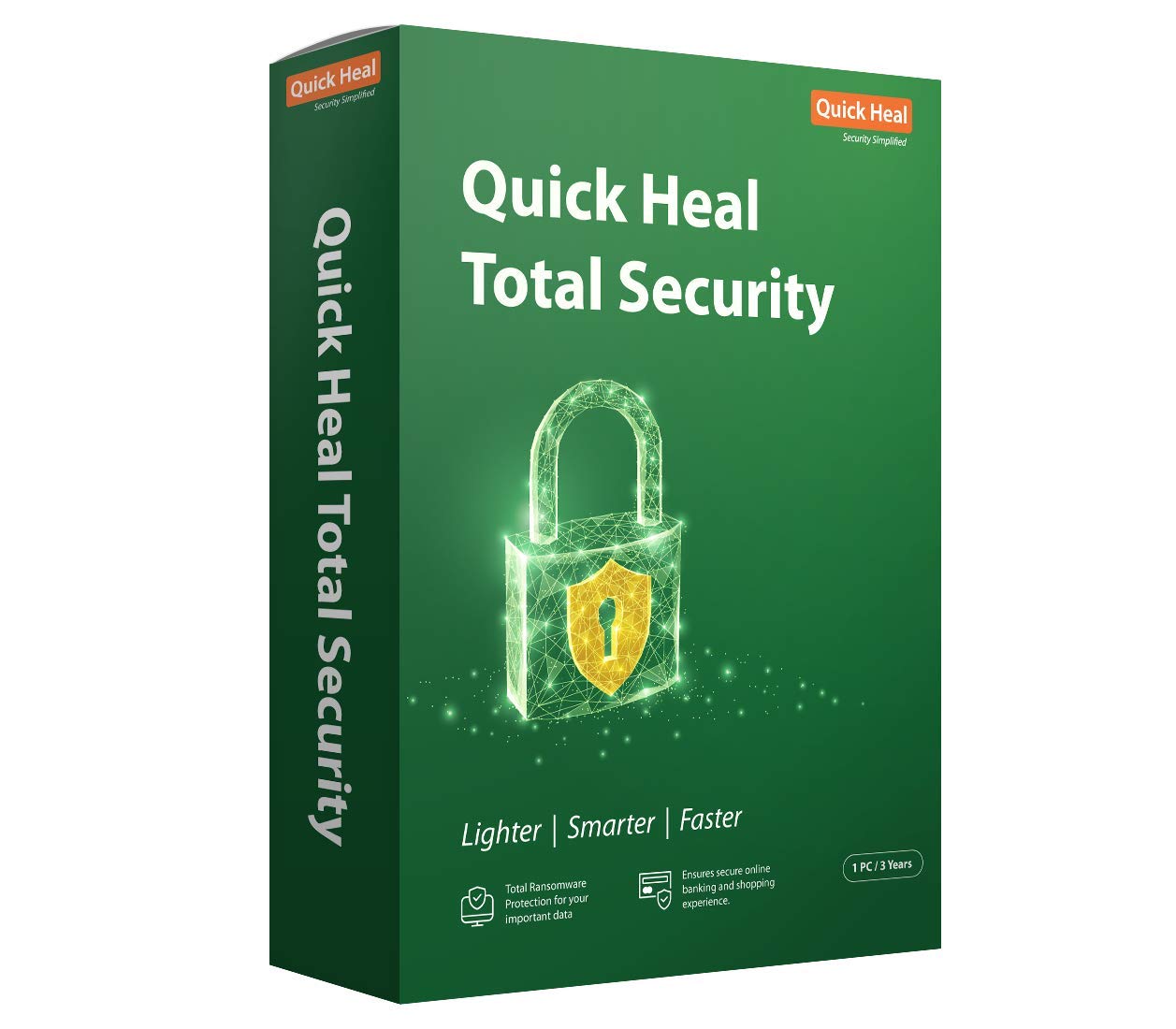 QUICK HEAL TOTAL SECURITY
1 USER 3 YEARS