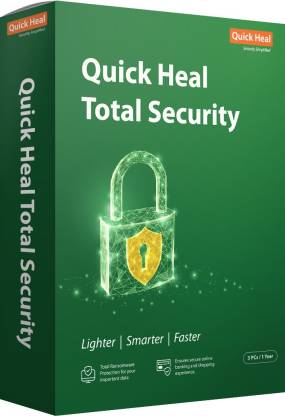 QUICK HEAL TOTAL SECURITY 
3 USERS 1 YEAR
