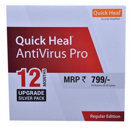 QUICK HEAL UPGRADE PRO
1 USER 1 YEAR