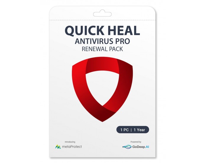 QUICK HEAL UPGRADE PRO
1 USER 1 YEAR