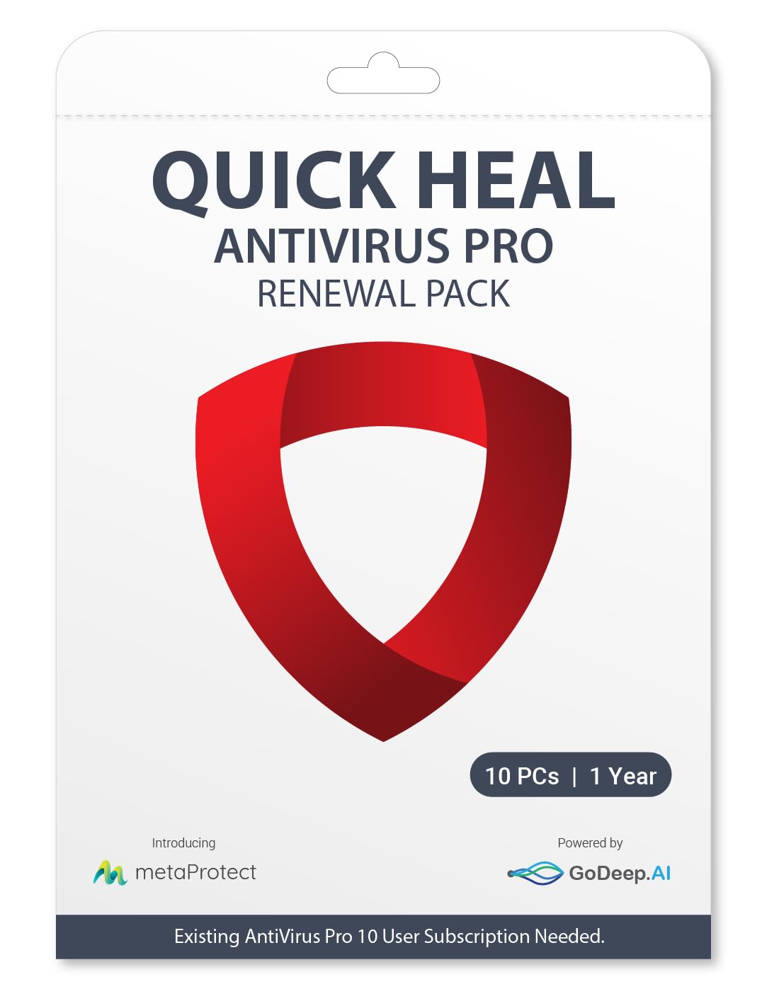 Quick Heal Upgrade(Renewal) Pro
10 PCs 1 Year