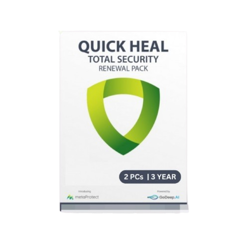 Quick Heal Total Upgrade (Renewal) 
2 PCs 3 years (Single key)