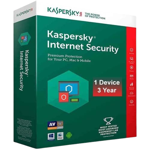 Kaspersky Internet Security 
1 User 3 Years